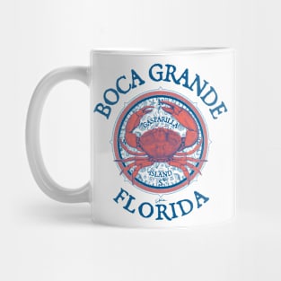 Boca Grande, Florida, with Stone Crab on Wind Rose Mug